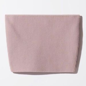 Cropped knit tube top